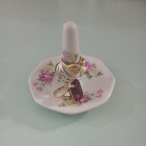 Vintage Porcelain Ring Holder Dish